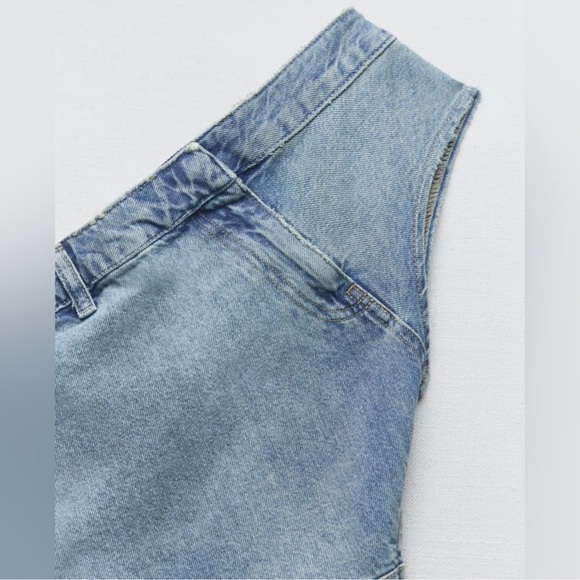 Zara symmetrical denim top - Picture 8 of 8